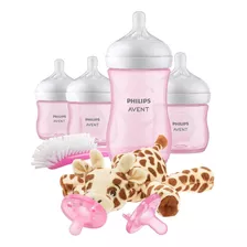 Set De Biberones Avent Natural Rosa