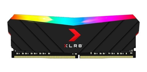 Memória Ram Xlr8 Gaming Epic-x Rgb Color Preto  16gb 1 Pny Md16gd4320016xrgb