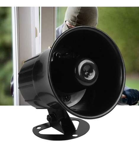 Sirena Exterior Alarma Sonido Potente 12v 115db 6 Tonos Hogar- Pilar Calidad