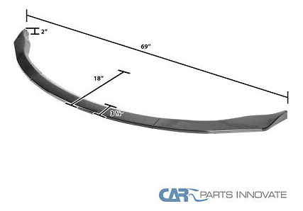 Fits 06-08 Nissan 350z Glossy Black Front Bumper Lip Spo Ttx Foto 2