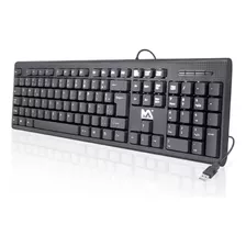 Teclado Usb Padrão Preto Com Fio 1.5mt - Maxmidia