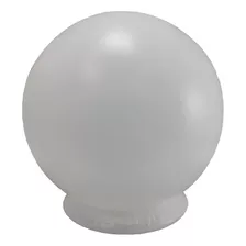 Kit 3 Luminária Plástico Branca Globo Bolão Com Suporte Cor Branco