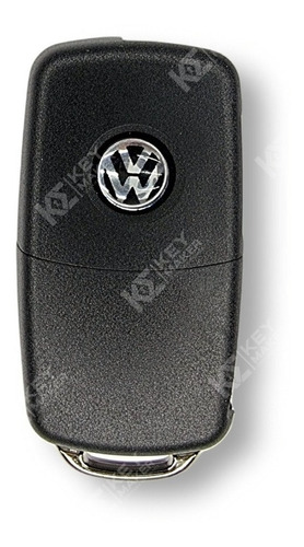 Carcasa Llave Volkswagen Amarok 2 Botones Sellada Logo Negro Foto 2
