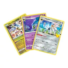 Kit 3 Carta Pokémon Lendários E Míticos Raros Incríveis Zyr