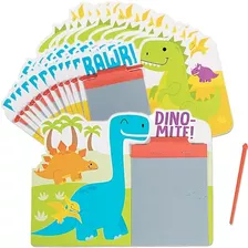 Fun Express Dinosaur Magic Screen - Papelería - 12 Piezas