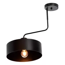 Lámpara De Techo Dark Decor Negro E27 40w 1 Luz Lumi 23126-2