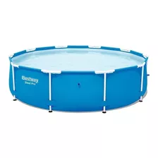 Pileta Estructural Redondo Bestway 56677 Con Capacidad De 4678 Litros De 3.5m De Largo X 3.5m De Ancho De 3.05m De Diámetro Azul