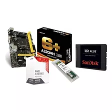 Kit Gamer A6 9500 Am4 + Mb A320mh 4 Gb M 120 Ssd Gb