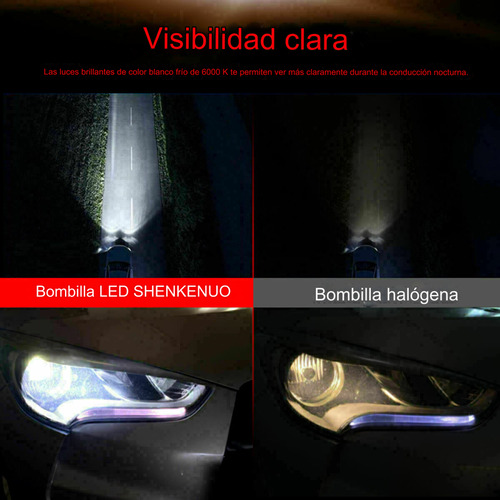 H15 Led Para Faros 12.000lm, Para Land Rover Discovery Sport Foto 2