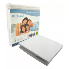 Cubre Colchón Protector Impermeable 2 Plazas Marca Blunding Color Blanco