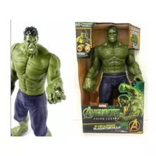 Boneco Articulado Vingadores Incrivel Hulk 30cm C/ Luz E Som