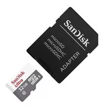 Tarjeta Micro Sdhc 32gb, Uhs-i, C10, 80mb/s Sandisk Ultra