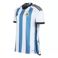 Camiseta Argentina 2 Estrellas Campeones Del Mundo 