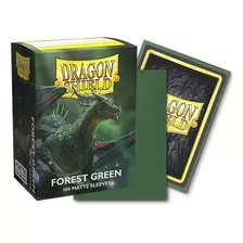 Fólios - Dragon Shield Standard Matte X100 (várias Cores) Cor Verde Floresta Fosco