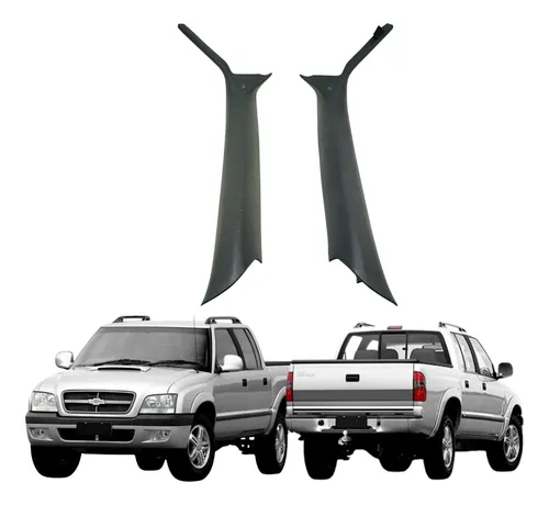 Par Moldura Parabrisa Gm S10 1995 2002 2011 Usado 1