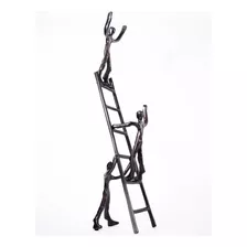 Escultura | Personas En Escalera | Decorativa