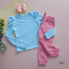 Conjuntinho Blogueirinha Infantil Mini Diva Blusa E Calça