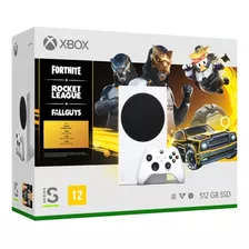 Console Microsoft Xbox Series S De 512gb, Bundle Com 3 Jogos Fortnite, Rocket League E Fall Guys