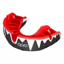 Protector Bucal Opro Platinium Dientes Negro Y Rojo Premium