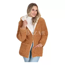 Casaco Feminino Inverno Teddy Blusa De Frio Pelúcia 0355