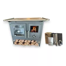 Cocina A Leña Doble Combustión F700 + Kit Techo - Metavila