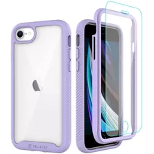 Funda Para iPhone SE (2020), Violeta/antideslizante/rigida