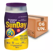 Kit C/06 Protetor Solar Sunday Fator 60 Atacado Promoção