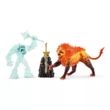 Juguete Schleich Batalla Monstruo Hielo Leon De Fuego Niño ®