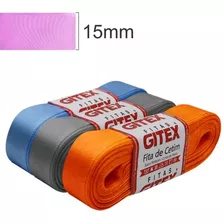 7 Fitas Cetim Gitex Nº 03 / 15mm Cor Não Se Aplica