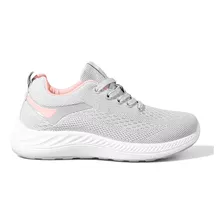 Zapatillas Wake Sport Wkc158 Gris Rosa Mujer