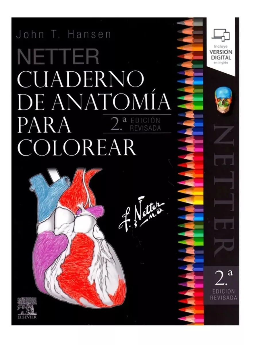 Netter Cuaderno De Anatomía Para Colorear 2a Revisada!