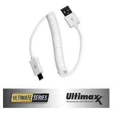 Cable De Datos Micro Usb De Bobina Para Dispositivos