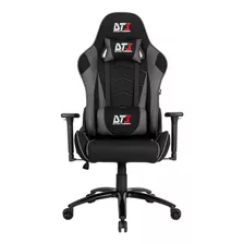 Cadeira De Escritório Dt3sports Mizano Gamer Ergonômica Cinza Com Estofado De Couro Sintético