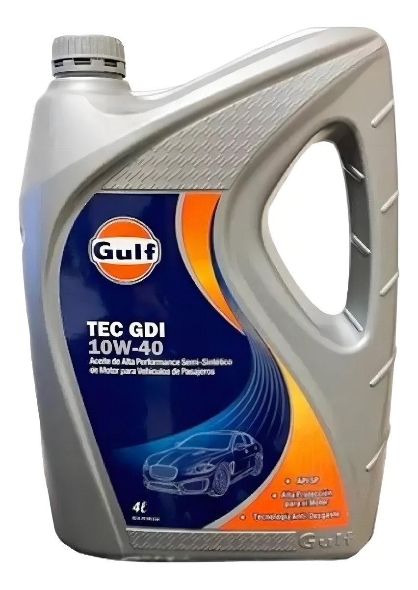 Aceite Para Motor Gulf Semi-sintético 10w-40 Para Auto/camioneta De 1 Unidad X 4l