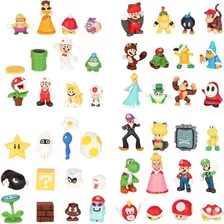 Figuras Mario Bros Coleccion X48 Muñecos Luigi Wario Waluigi