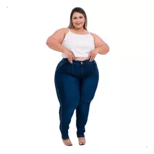 Calça Jeans Feminina Plus Size Com Elastano Marisneia