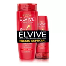  Pack Elvive Shampoo 680 Ml + Acondicionador Color Vive