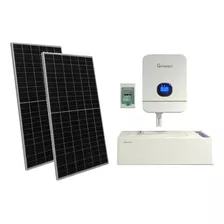 Sistema Panel Solar Autonomo Isla 3600wh Diarios Inv Hibrido