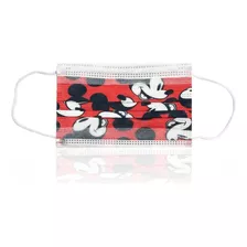 Mascarilla 3 Pliegues Infantil Diseño Mickey X 10 Unidades