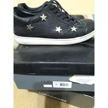 Zapatillas Lunachiara N 38 Con Brillitos Y Estrellas