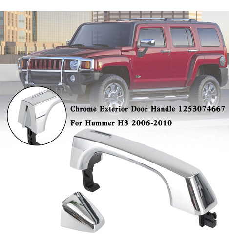 Manilla Puerta Exterior Cromada For Hummer H3 2006-2010 Foto 9