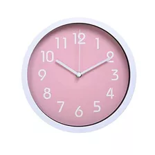 Hitotm Moderno Colorido Silencioso Reloj De Pared No Tic -10