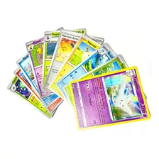 Lote Cards Pokemon 60 Cartas, 50 Normais E 10 Brilhantes