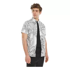 Camisa Estampada Fit Regular C&a De Hombre