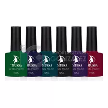 Gama De Gel Semipermanente Mussa® 6 Esmaltes Para Uñas Uv Color Gama W