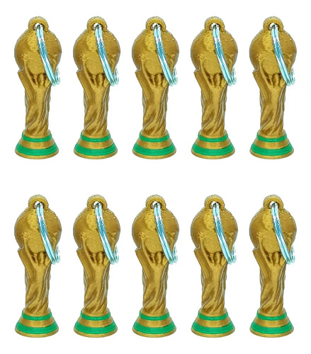 Enmana3d Llavero Copa Del Mundo X10, Artesanal, Plástico