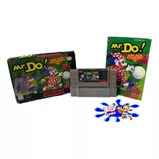 Super Nintendo Mr Do! Jogo Arcade Game Ultra Raro Completa 