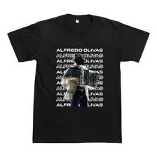 Playera Alfredo Olivas, Alfredito, Letras B&w Aesthetic