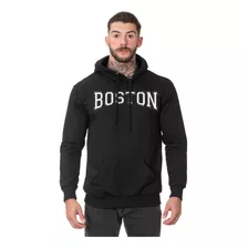 Moletom Masculino Estampado Blusa De Frio Canguru Boston