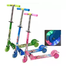 Monopatin Scooter De 3 Ruedas Con Luz, Para Niños Y Niñas 